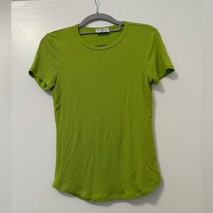 Aritzia Bliss Hip T-Shirt Drapey ribbed crewneck t-shirt